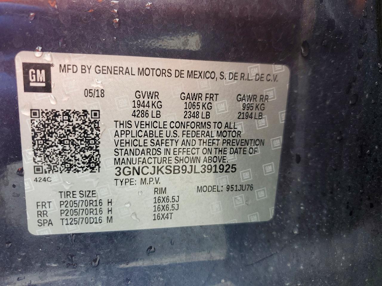 2018 CHEVROLET TRAX LS photo 25