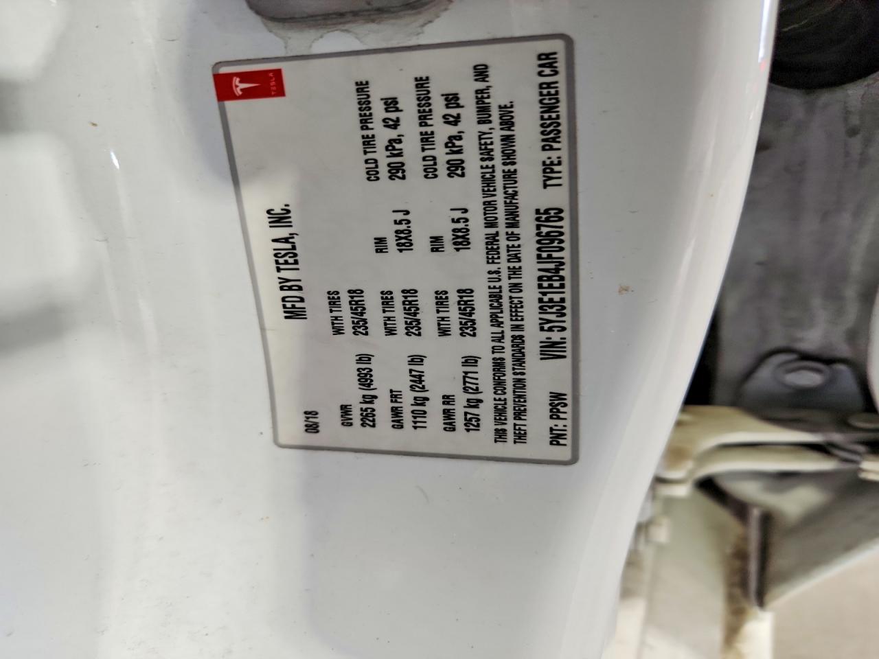 2018 TESLA MODEL 3 photo 23