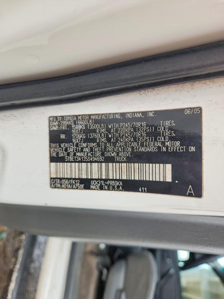 2005 TOYOTA TUNDRA SR5 photo 12