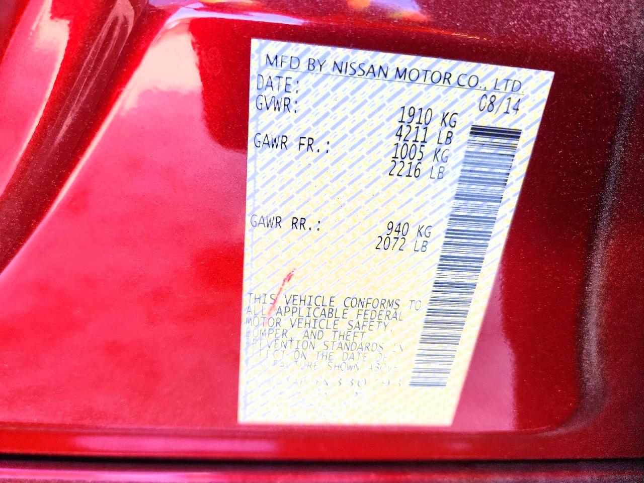 2015 NISSAN ALTIMA 2.5 S photo 12
