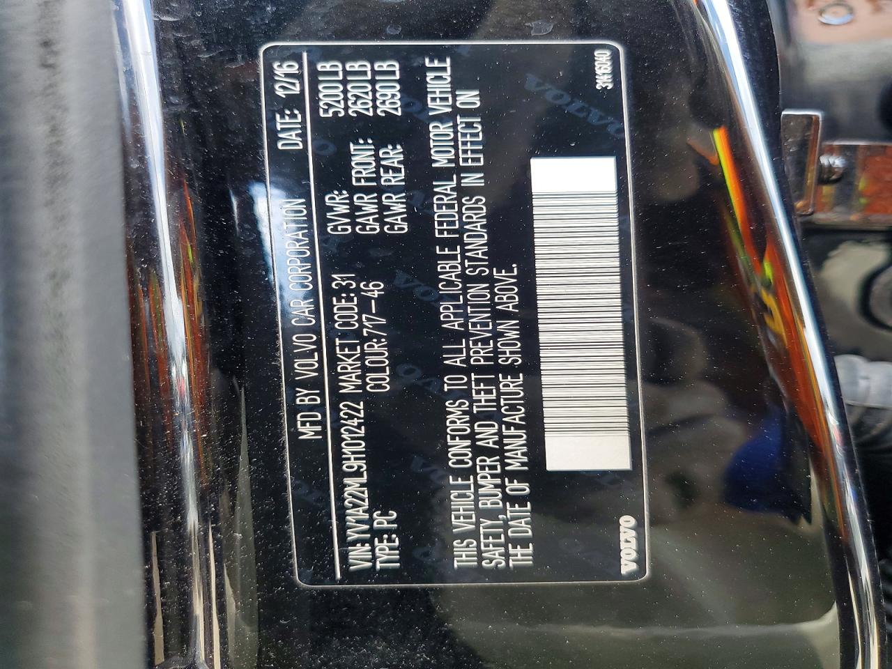 2017 VOLVO S90 T6 INSCRIPTION photo 12