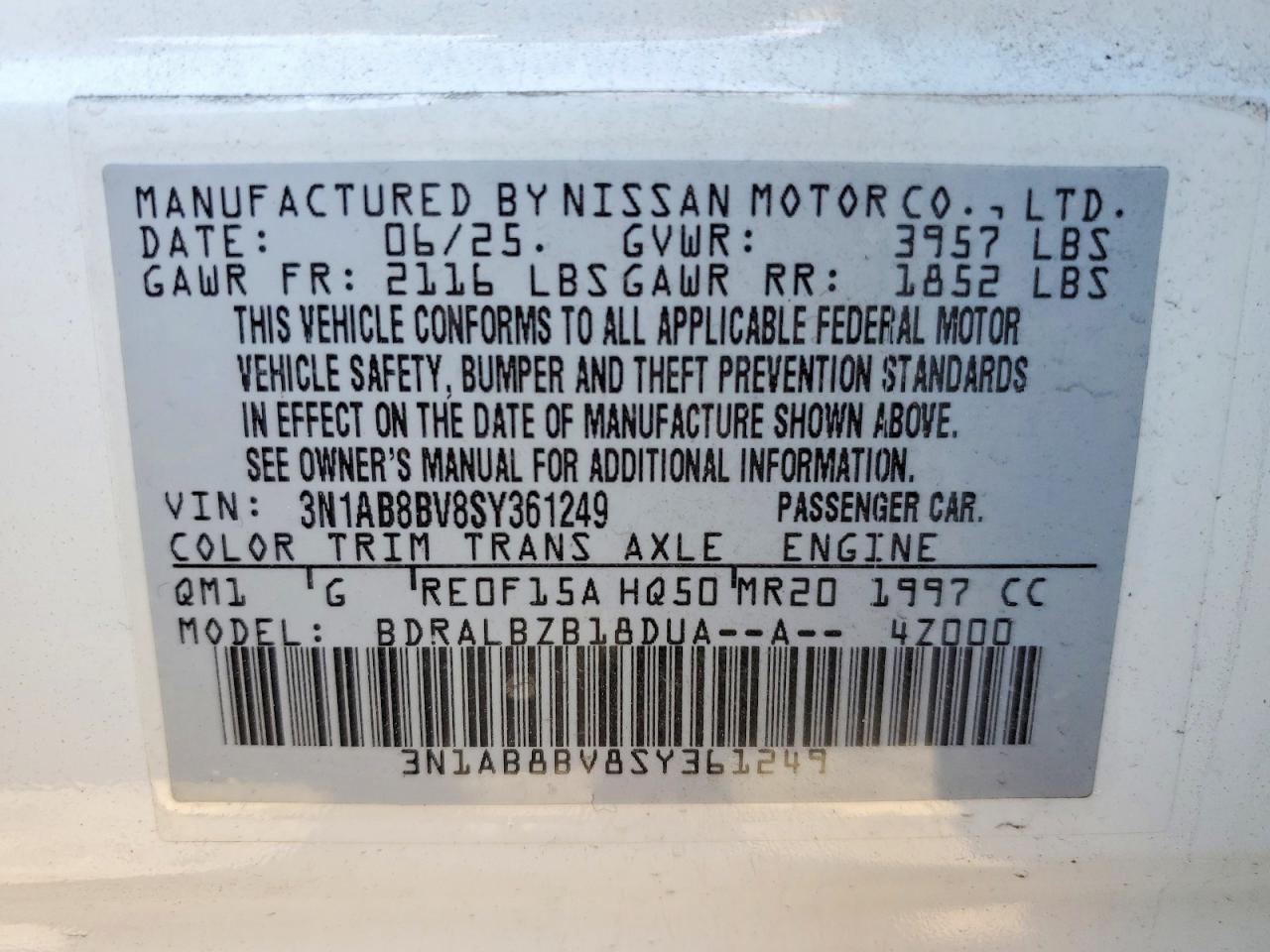 2025 NISSAN SENTRA S photo 34