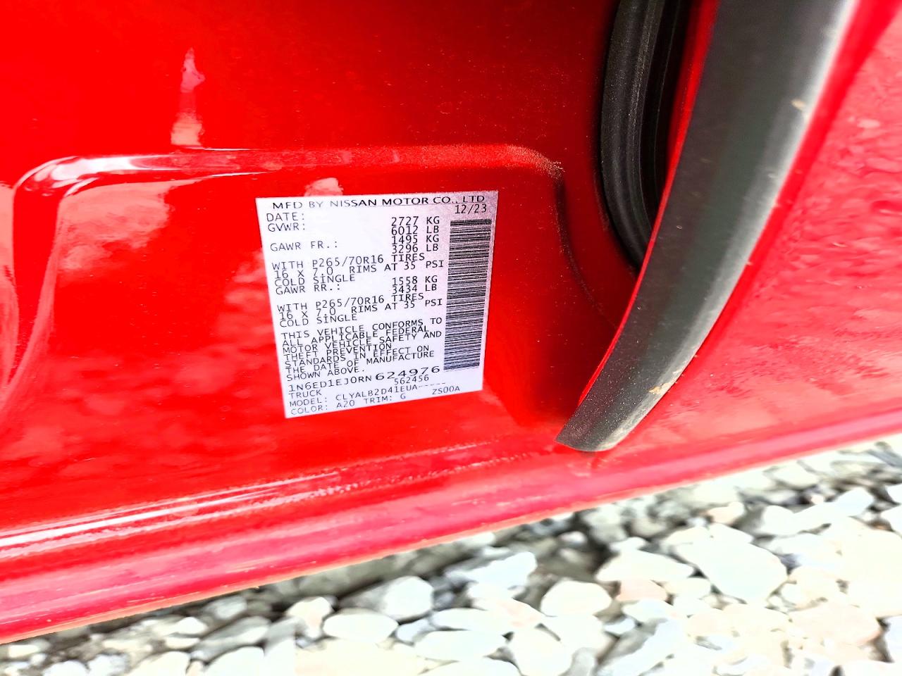 2024 NISSAN FRONTIER S photo 12