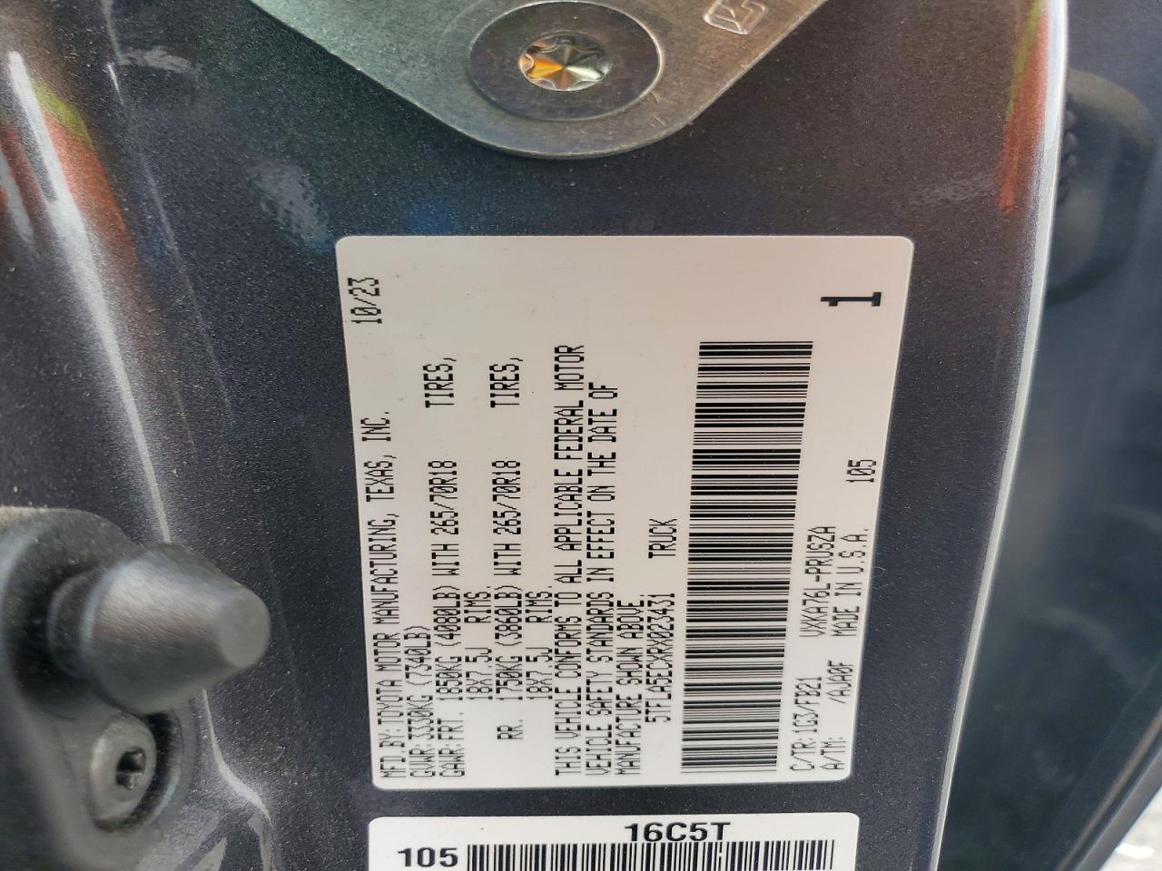 2024 TOYOTA TUNDRA SR5 photo 23