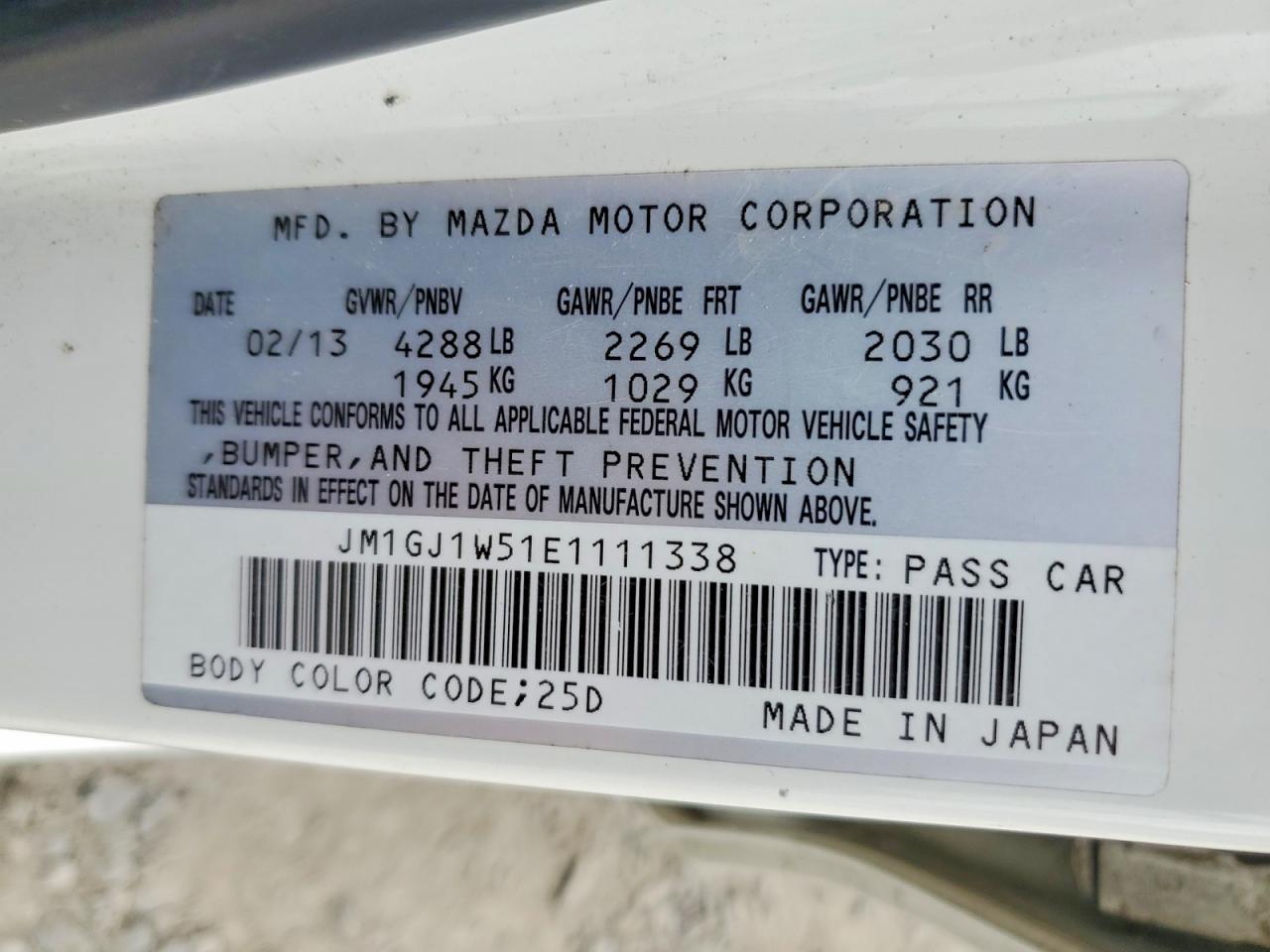 2014 MAZDA 6 GRAND TOURING photo 34