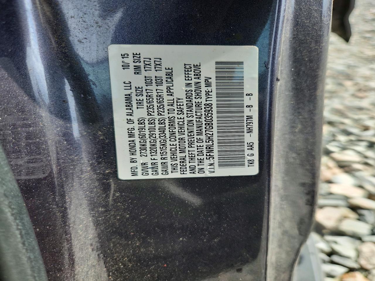 2016 HONDA ODYSSEY LX photo 25