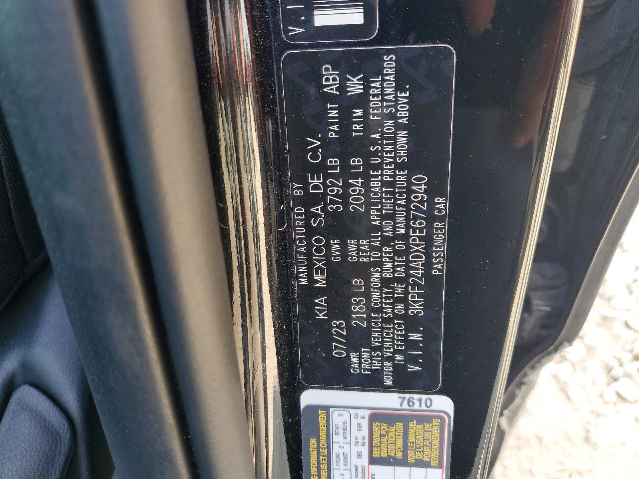 2023 KIA FORTE LXS photo 23
