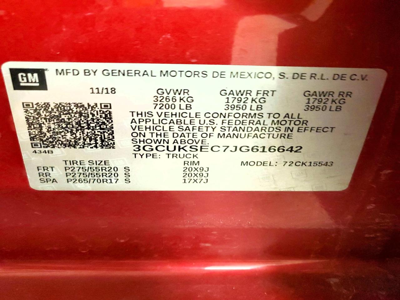2018 CHEVROLET SILVERADO K1500 LTZ photo 13