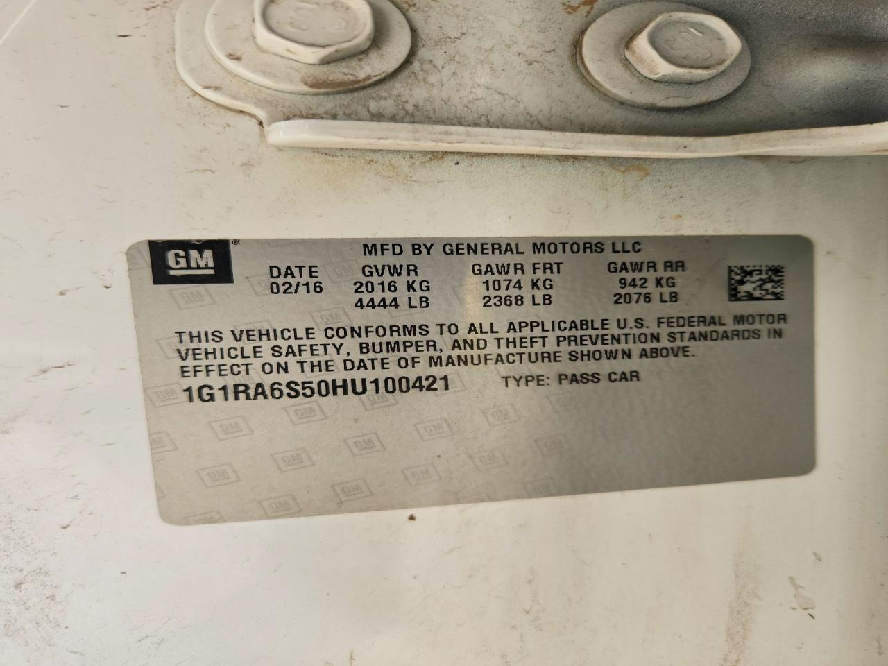 2017 CHEVROLET VOLT LT photo 23