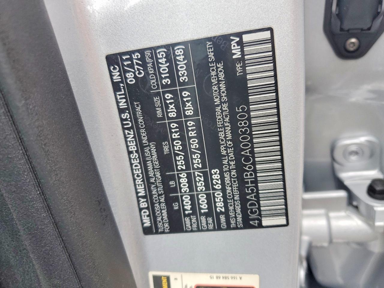2012 MERCEDES-BENZ ML 350 4MATIC photo 23