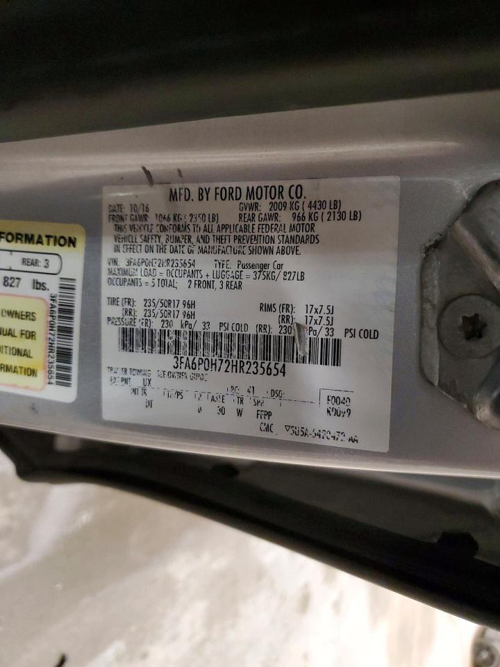 2017 FORD FUSION SE photo 23