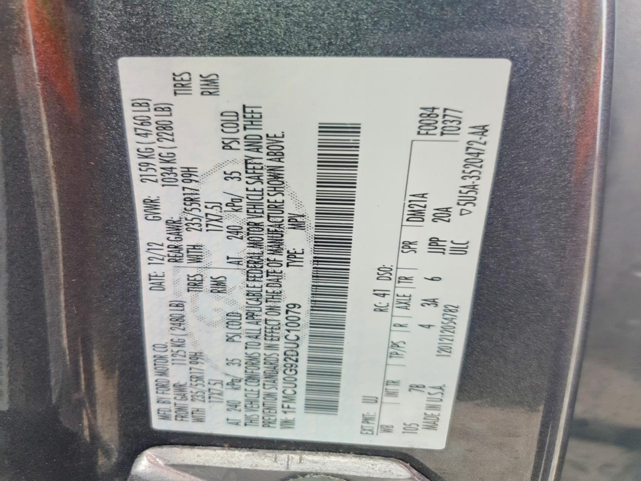 2013 FORD ESCAPE SE photo 25