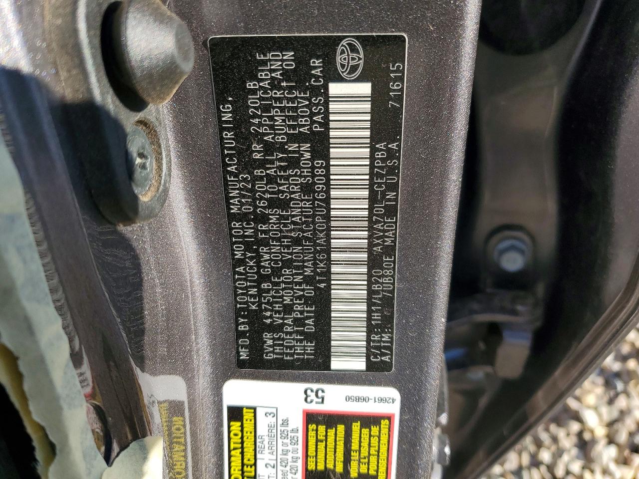 2023 TOYOTA CAMRY XSE photo 25