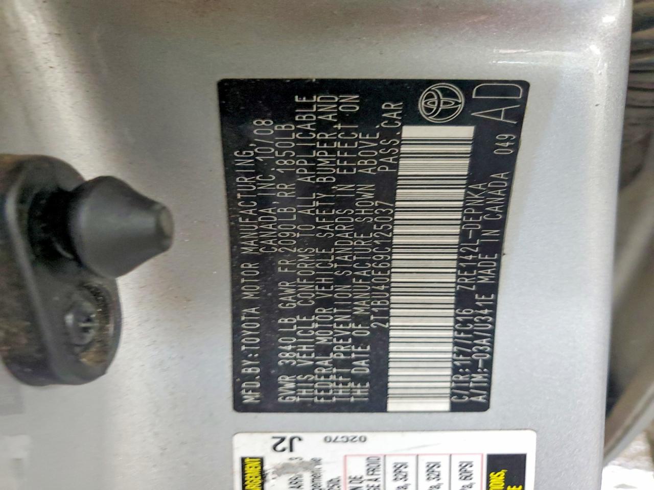 2009 TOYOTA COROLLA XLE photo 25