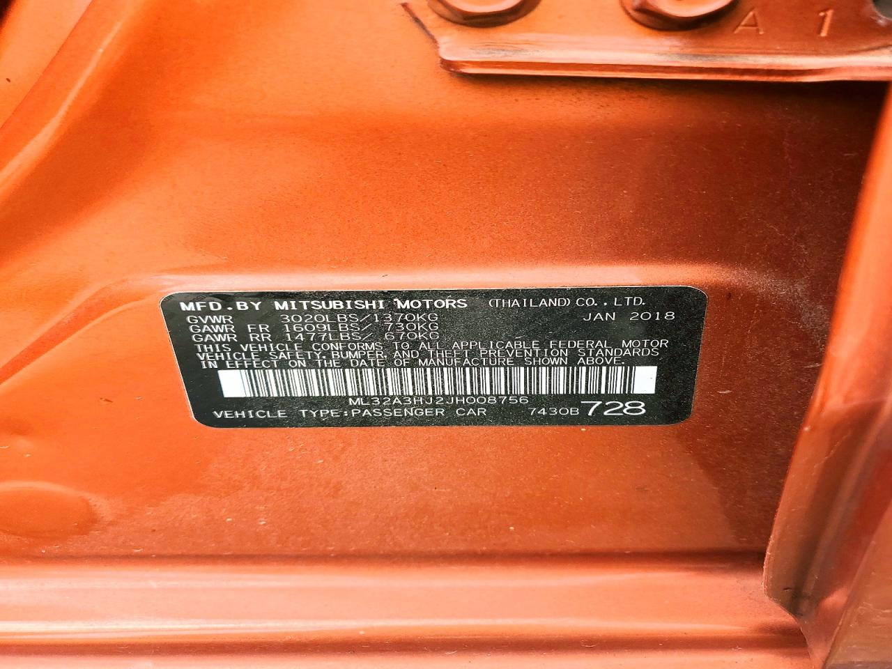 2018 MITSUBISHI MIRAGE ES photo 34