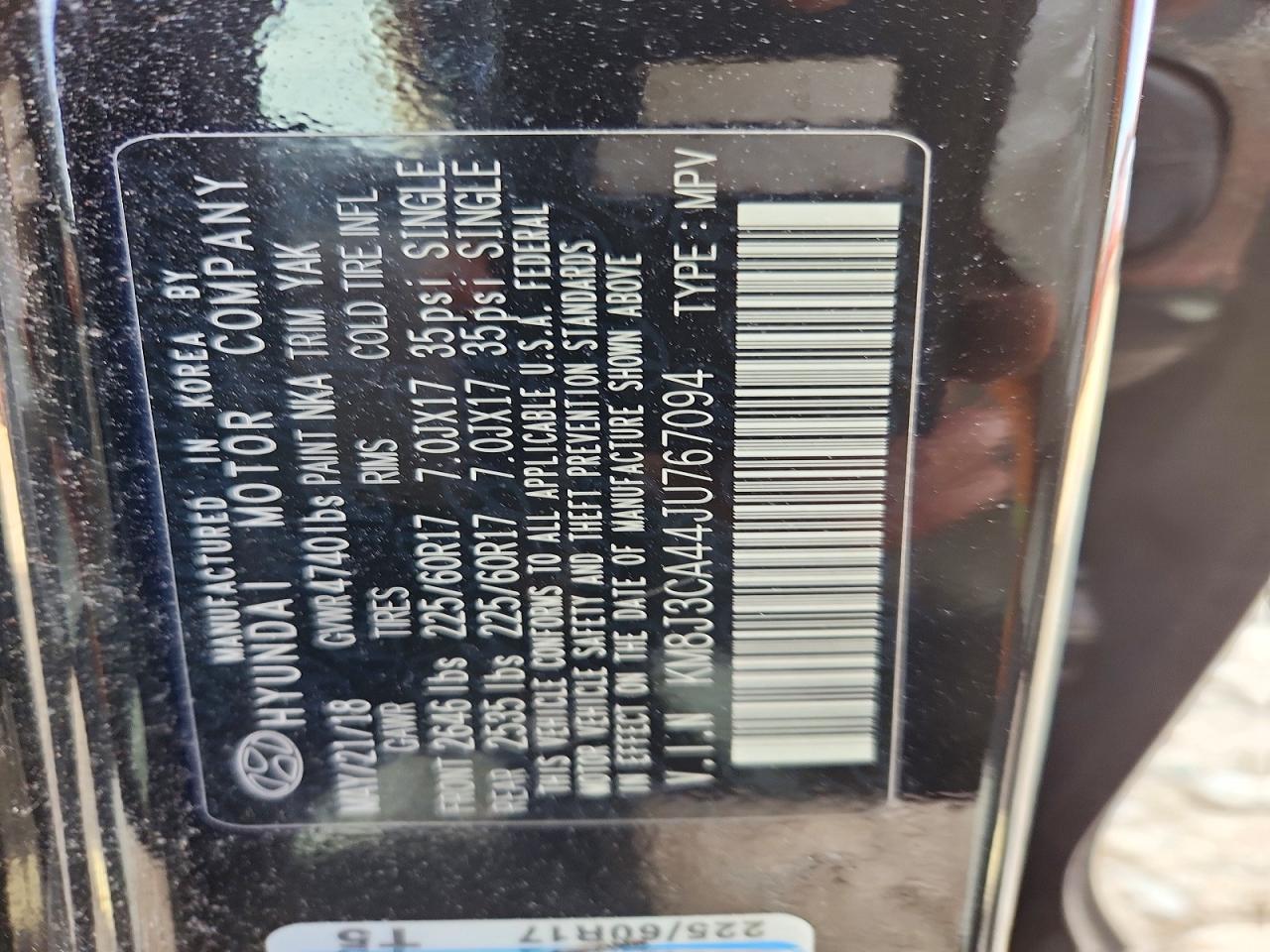 2018 HYUNDAI TUCSON SEL PLUS photo 40