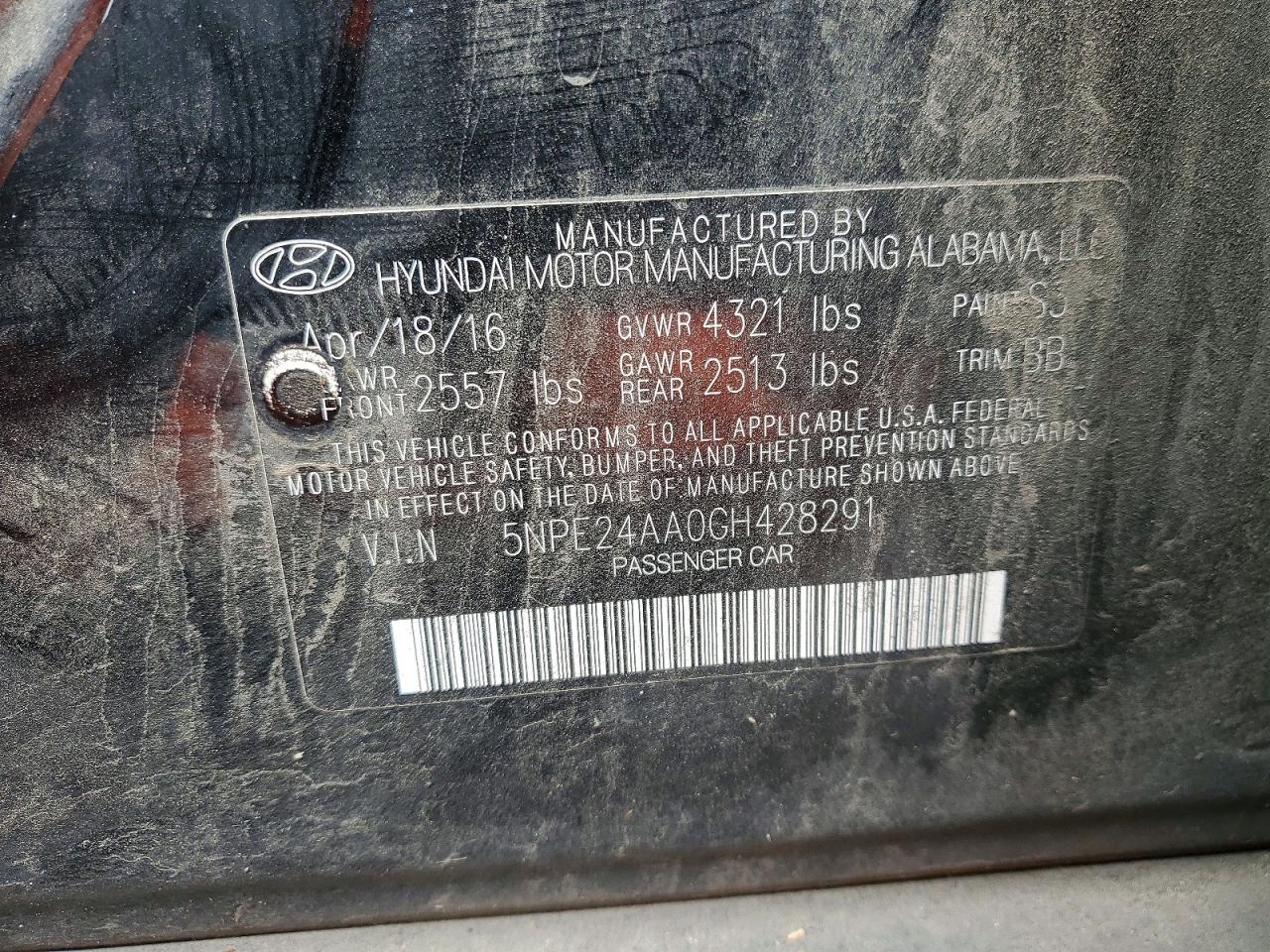 2016 HYUNDAI SONATA ECO photo 12