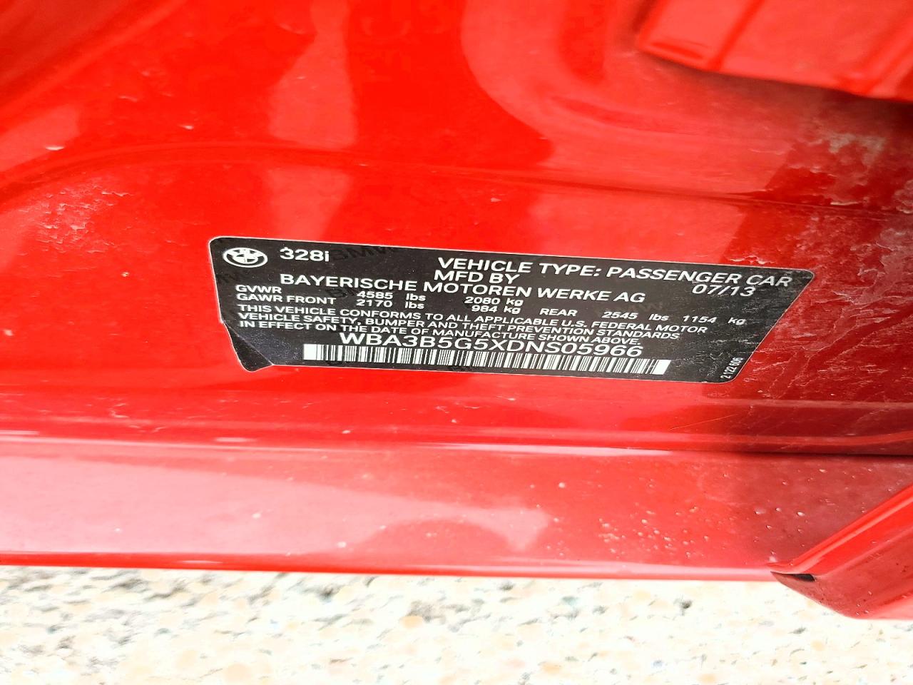 2013 BMW 328 XI SULEV photo 12