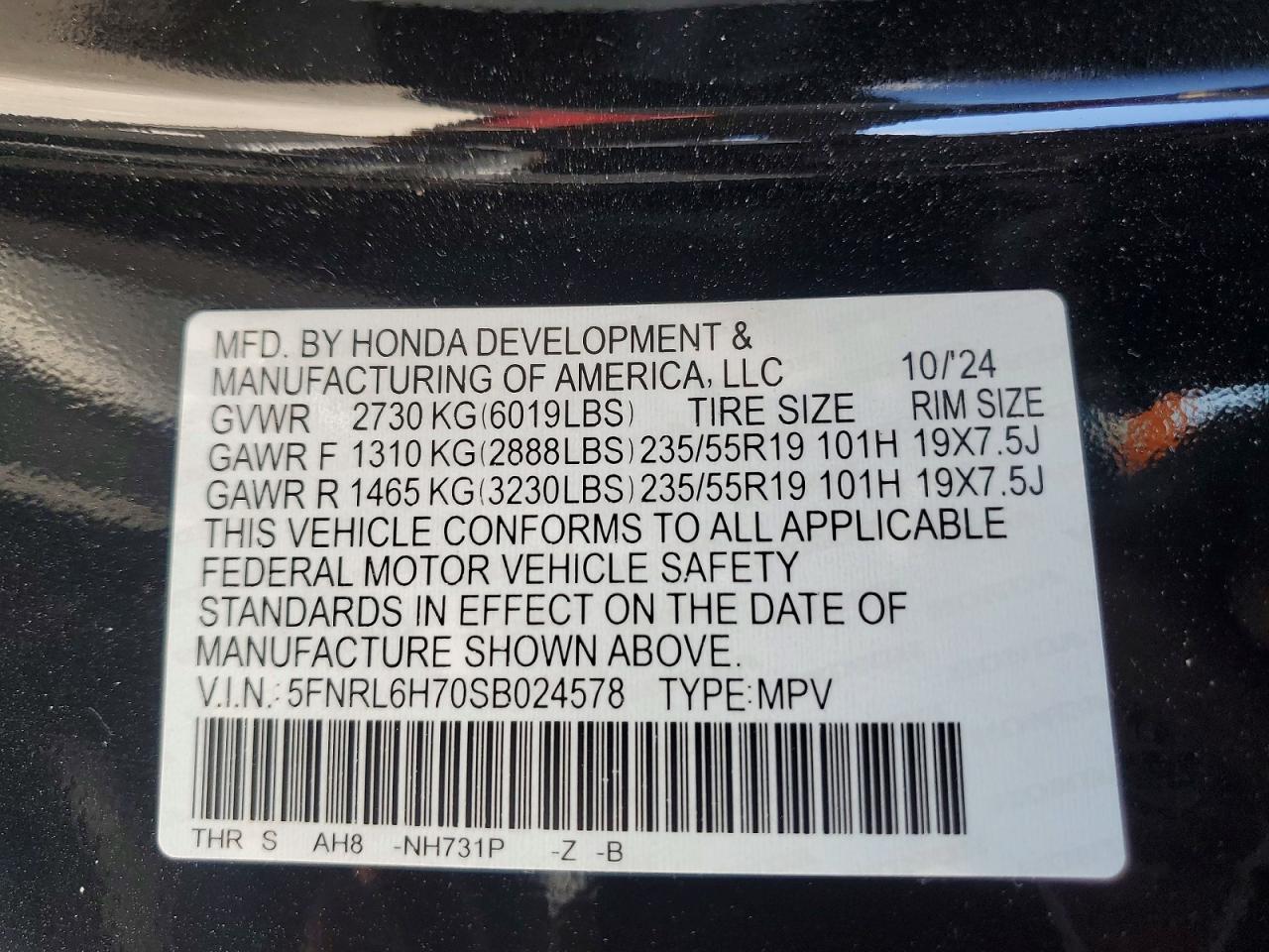 2025 HONDA ODYSSEY SPORT-L photo 37