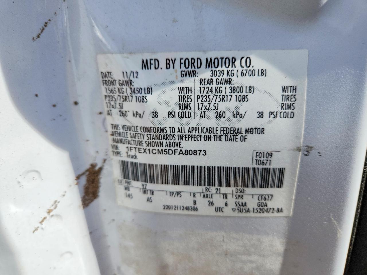 2013 FORD F150 SUPER CAB photo 37