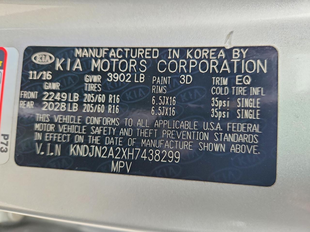 2017 KIA SOUL BASE photo 27