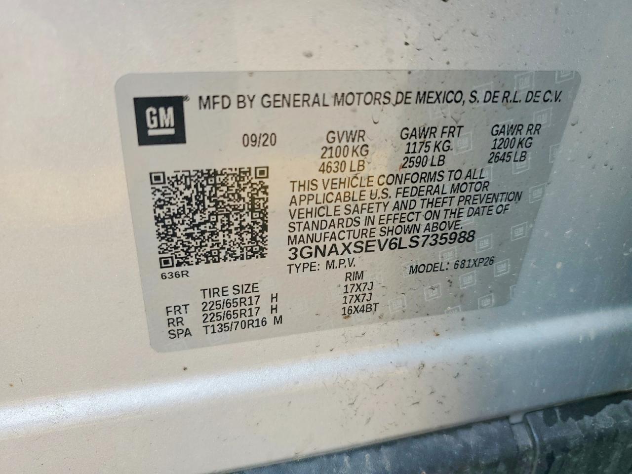 2020 CHEVROLET EQUINOX LS photo 37