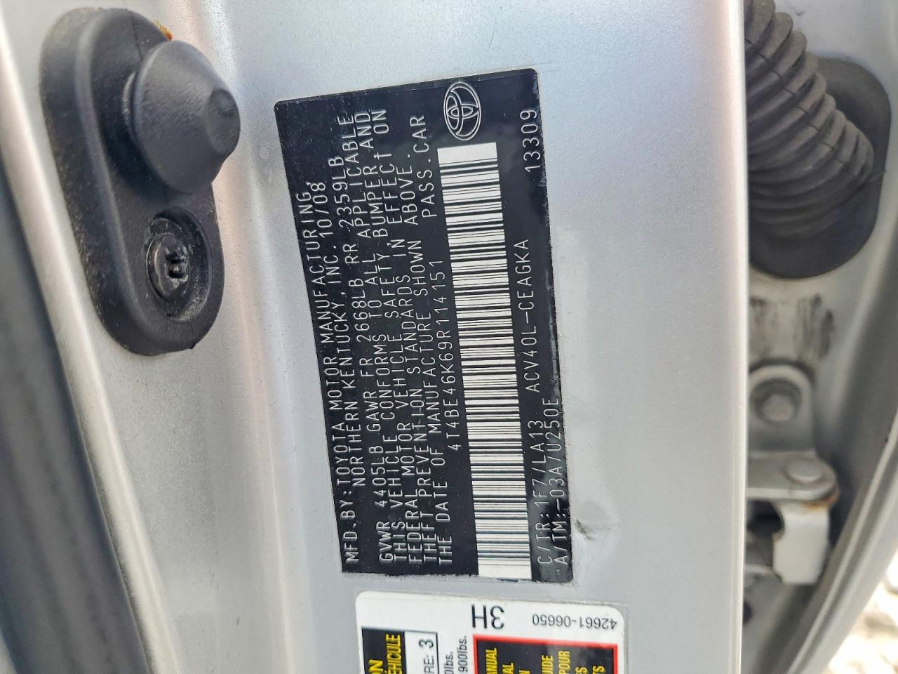 2009 TOYOTA CAMRY XLE photo 23
