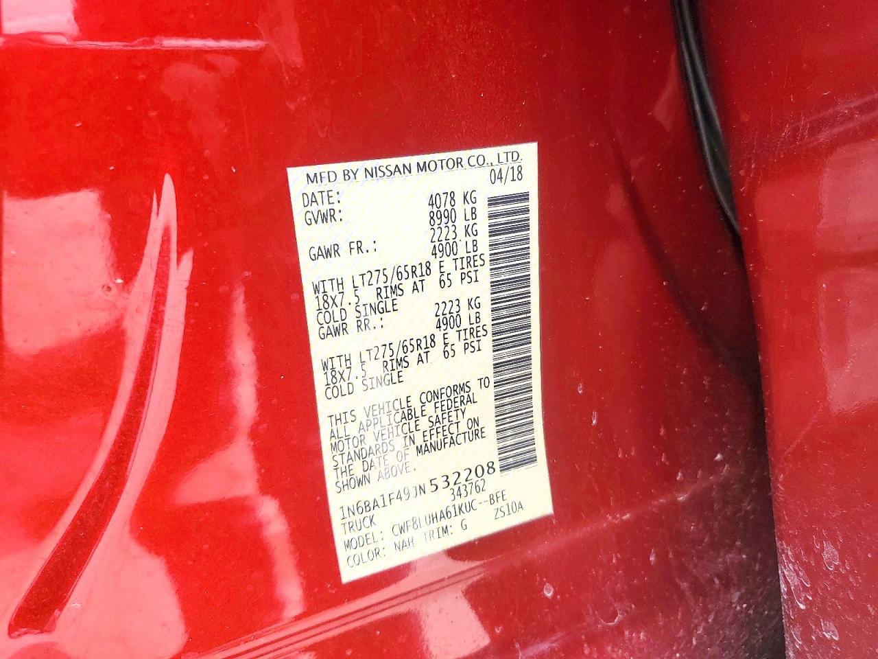 2018 NISSAN TITAN XD PRO-4X photo 25