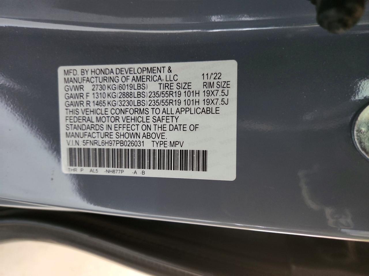 2023 HONDA ODYSSEY ELITE photo 37