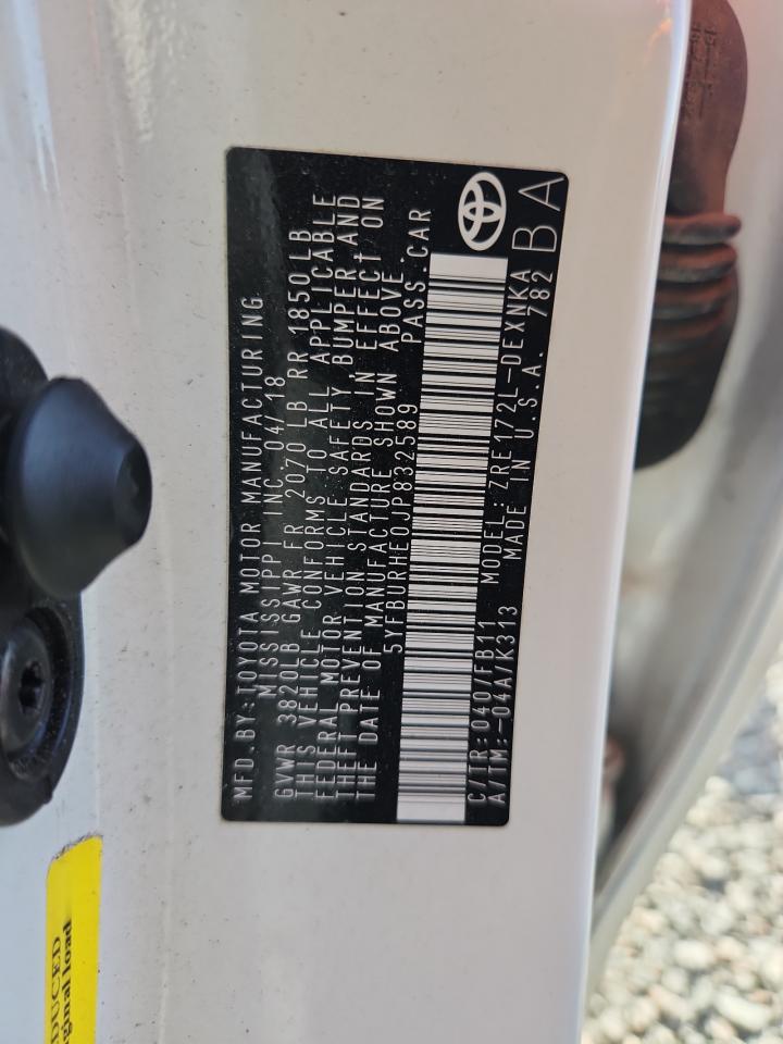 2018 TOYOTA COROLLA LE photo 23