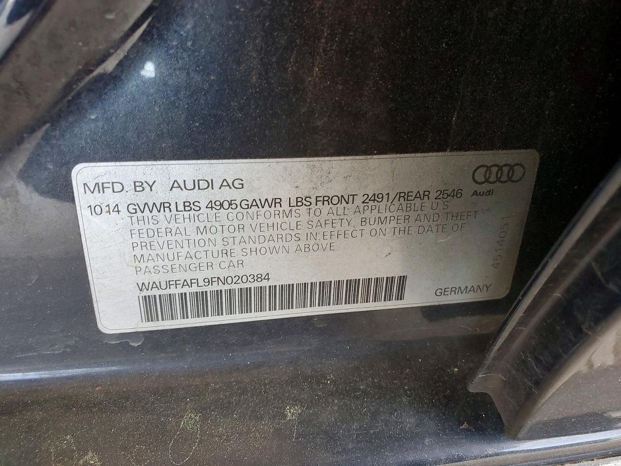 2015 AUDI A4 PREMIUM PLUS photo 23