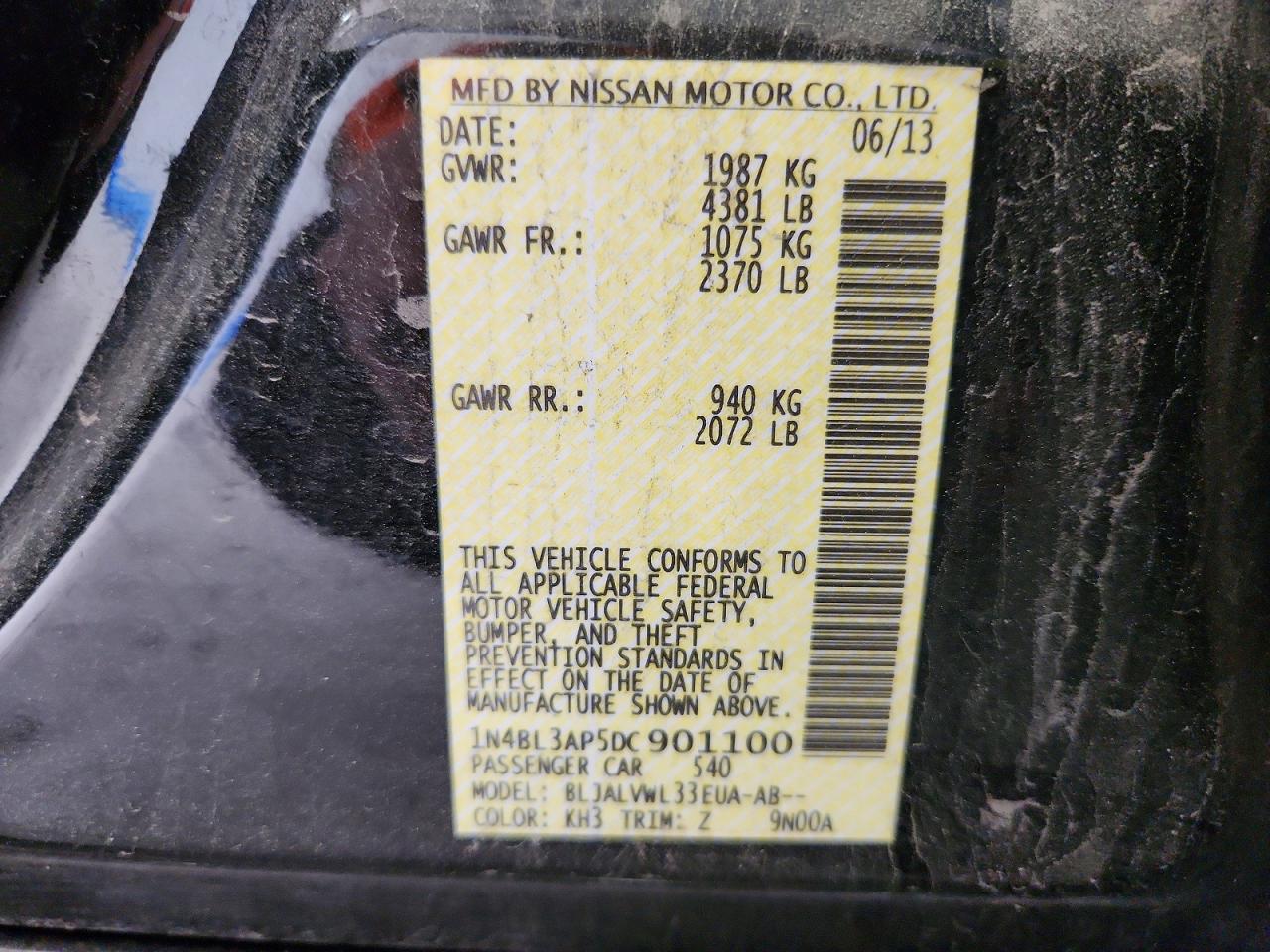 2013 NISSAN ALTIMA 3.5 S photo 25