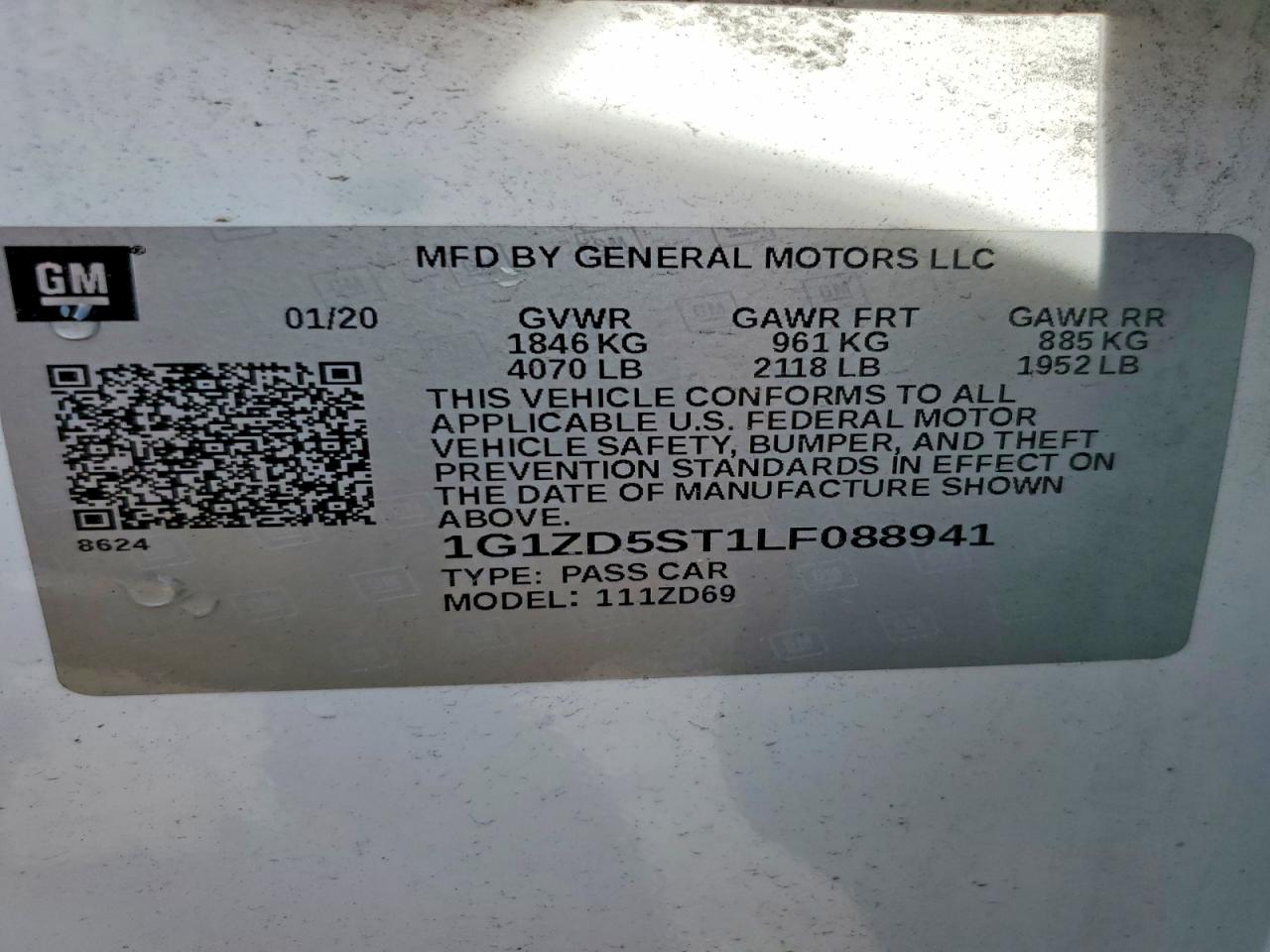 2020 CHEVROLET MALIBU LT photo 34