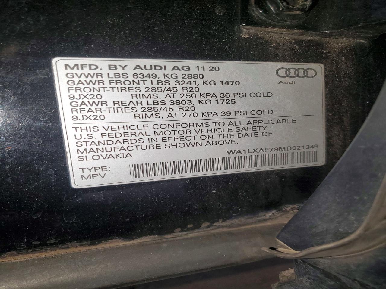 2021 AUDI Q7 PREMIUM PLUS photo 13