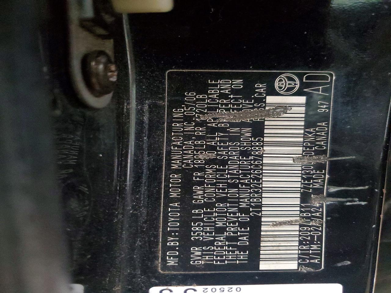 2006 TOYOTA COROLLA LE photo 23