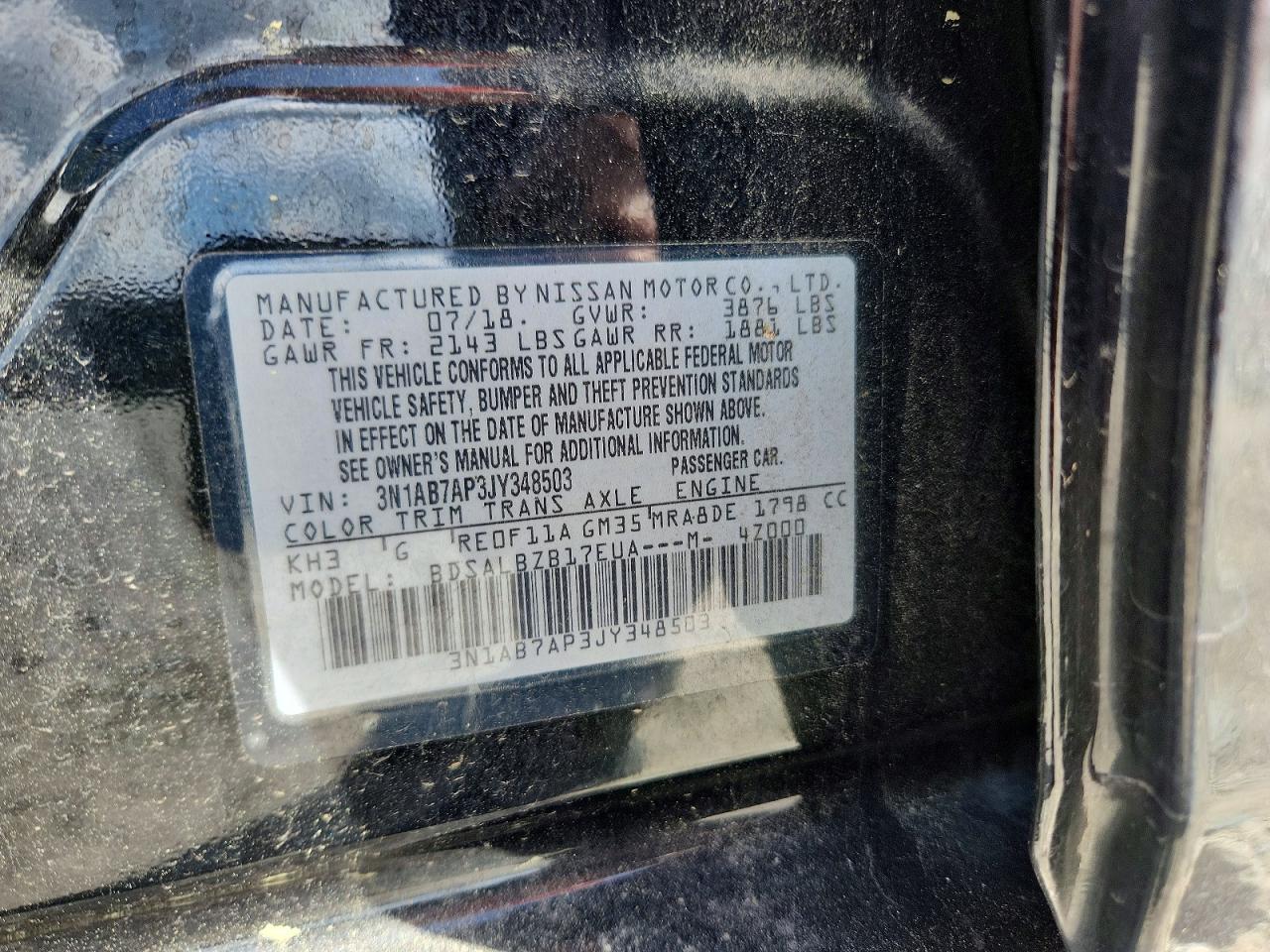 2018 NISSAN SENTRA S photo 23