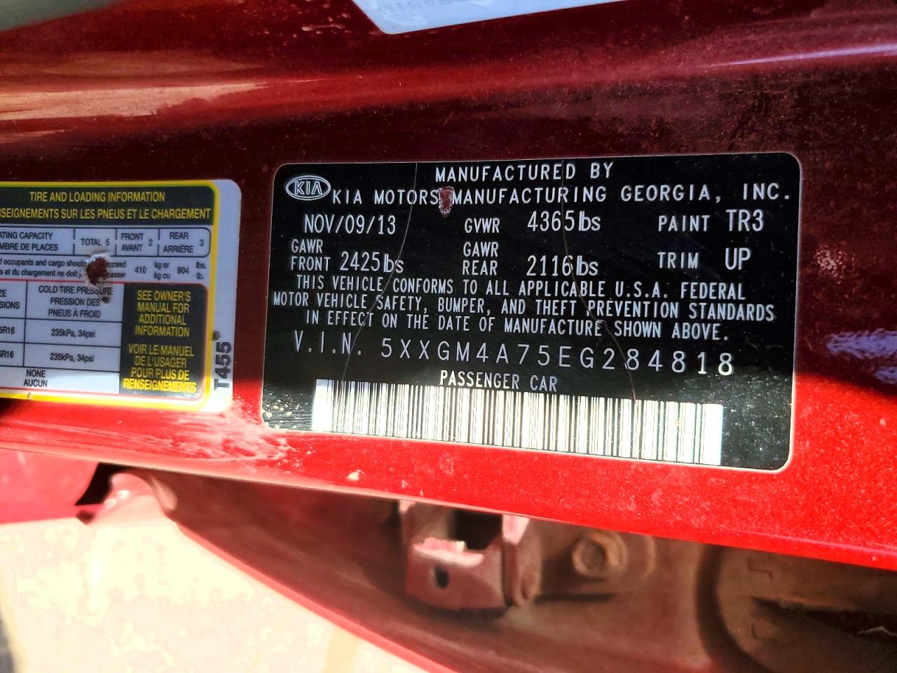2014 KIA OPTIMA LX photo 23
