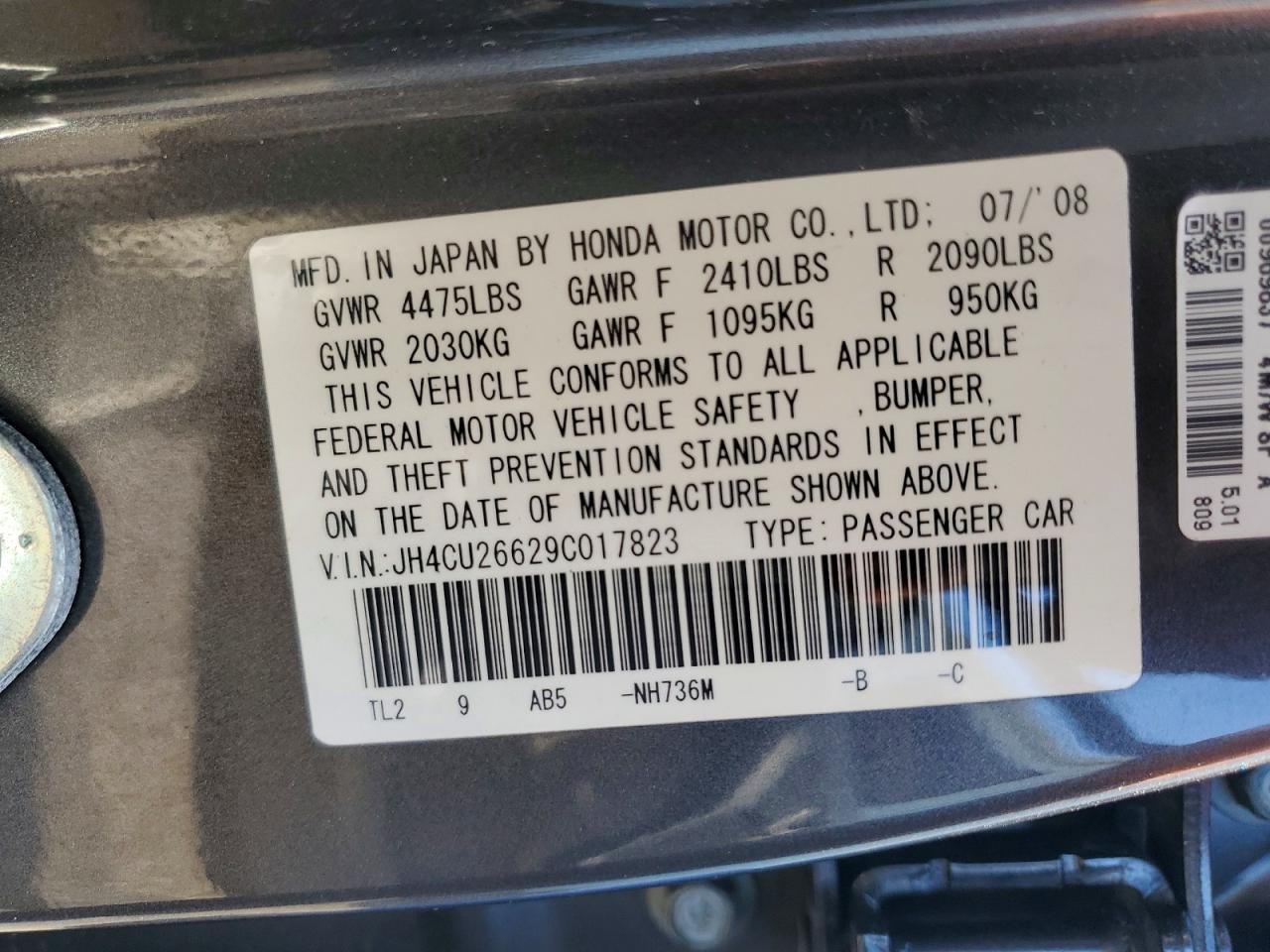 2009 ACURA TSX photo 34