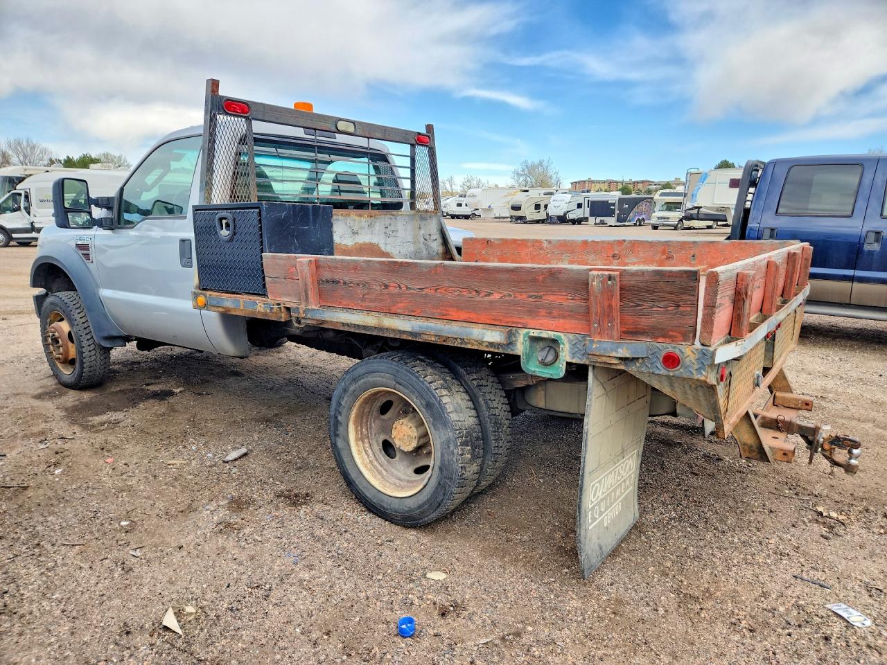 2008 FORD F550 SUPER DUTY FLATBED TRUCK photo 3
