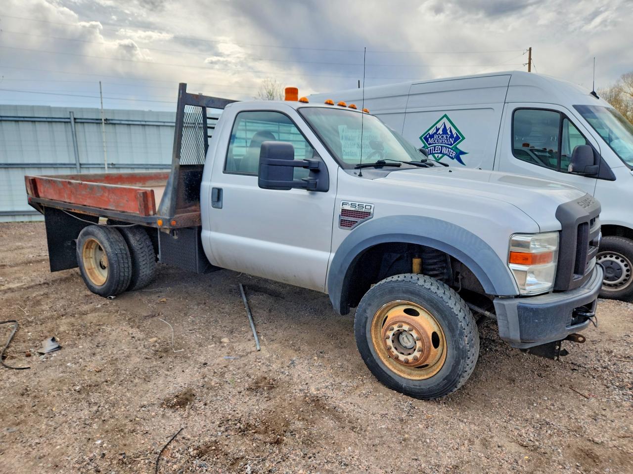 2008 FORD F550 SUPER DUTY FLATBED TRUCK photo 7