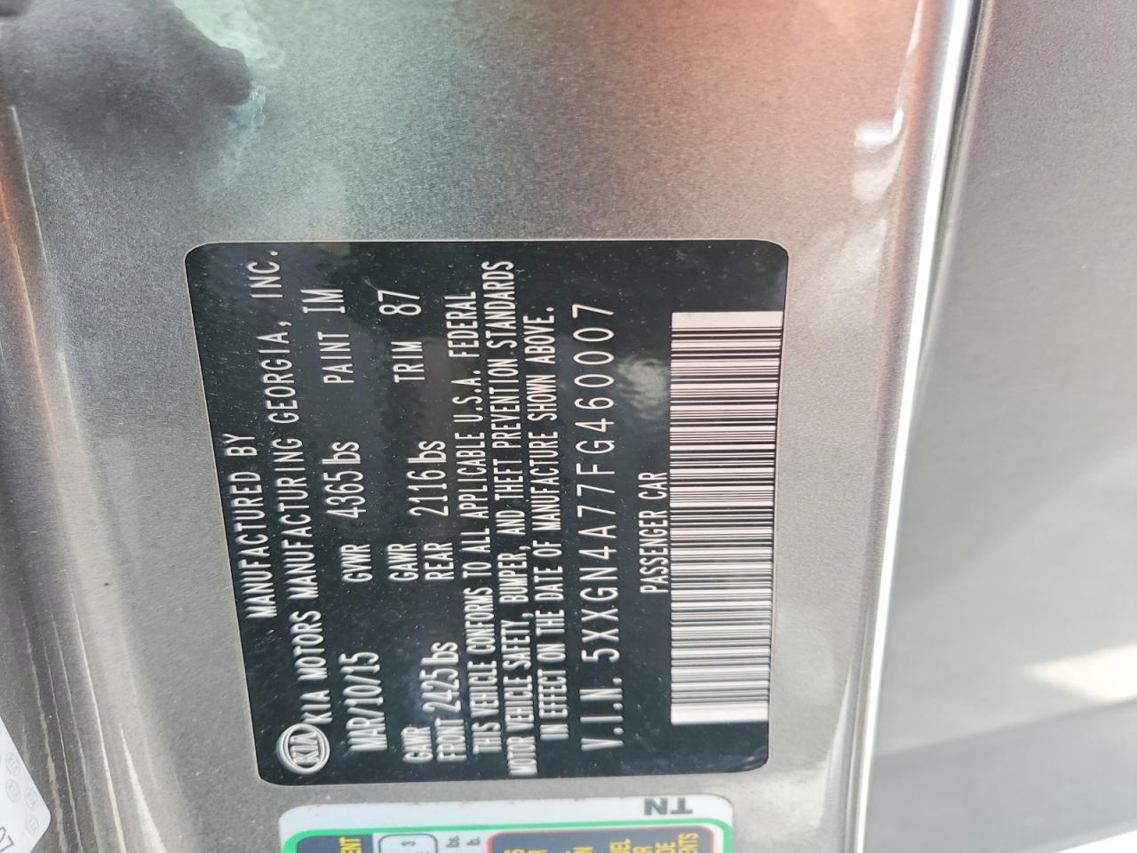 2015 KIA OPTIMA EX photo 34