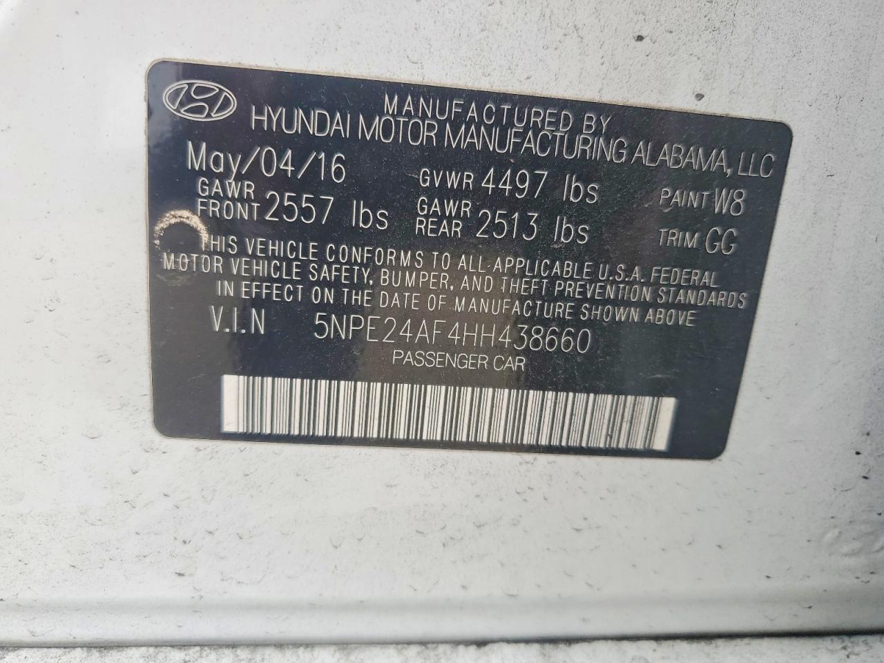 2017 HYUNDAI SONATA SE photo 13