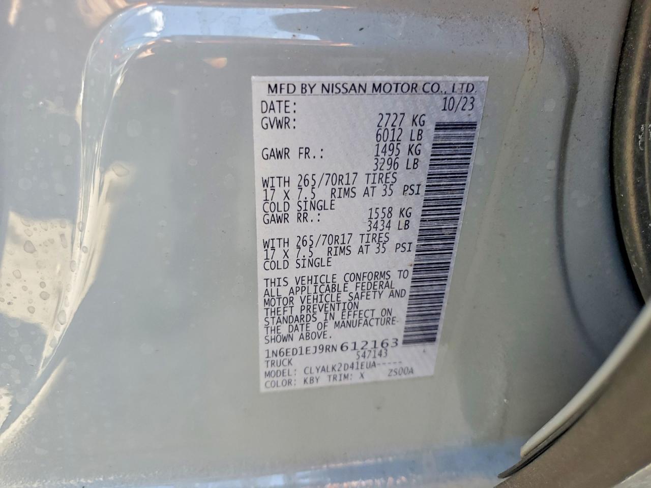 2024 NISSAN FRONTIER PRO-X photo 37