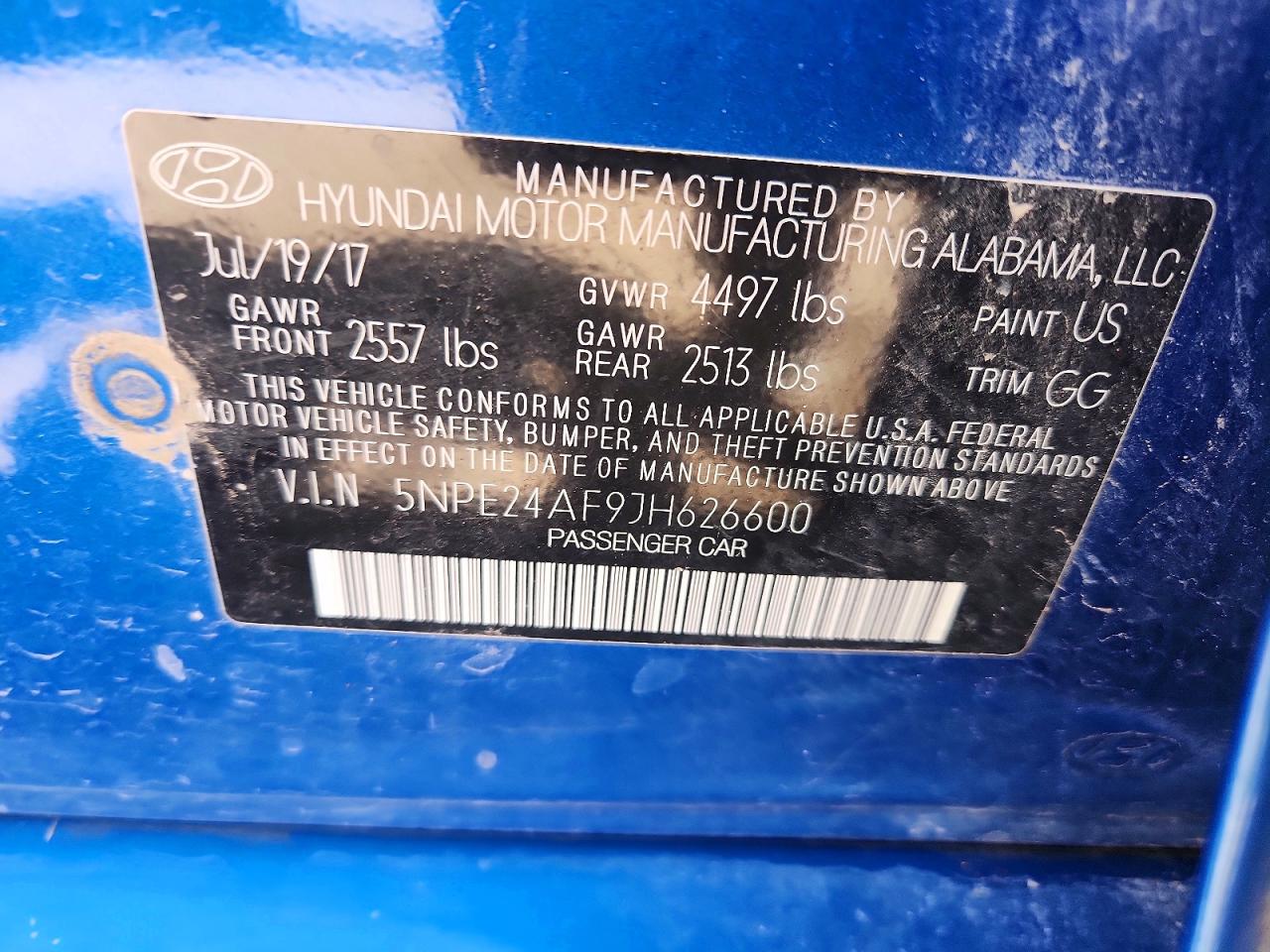 2018 HYUNDAI SONATA SE photo 34