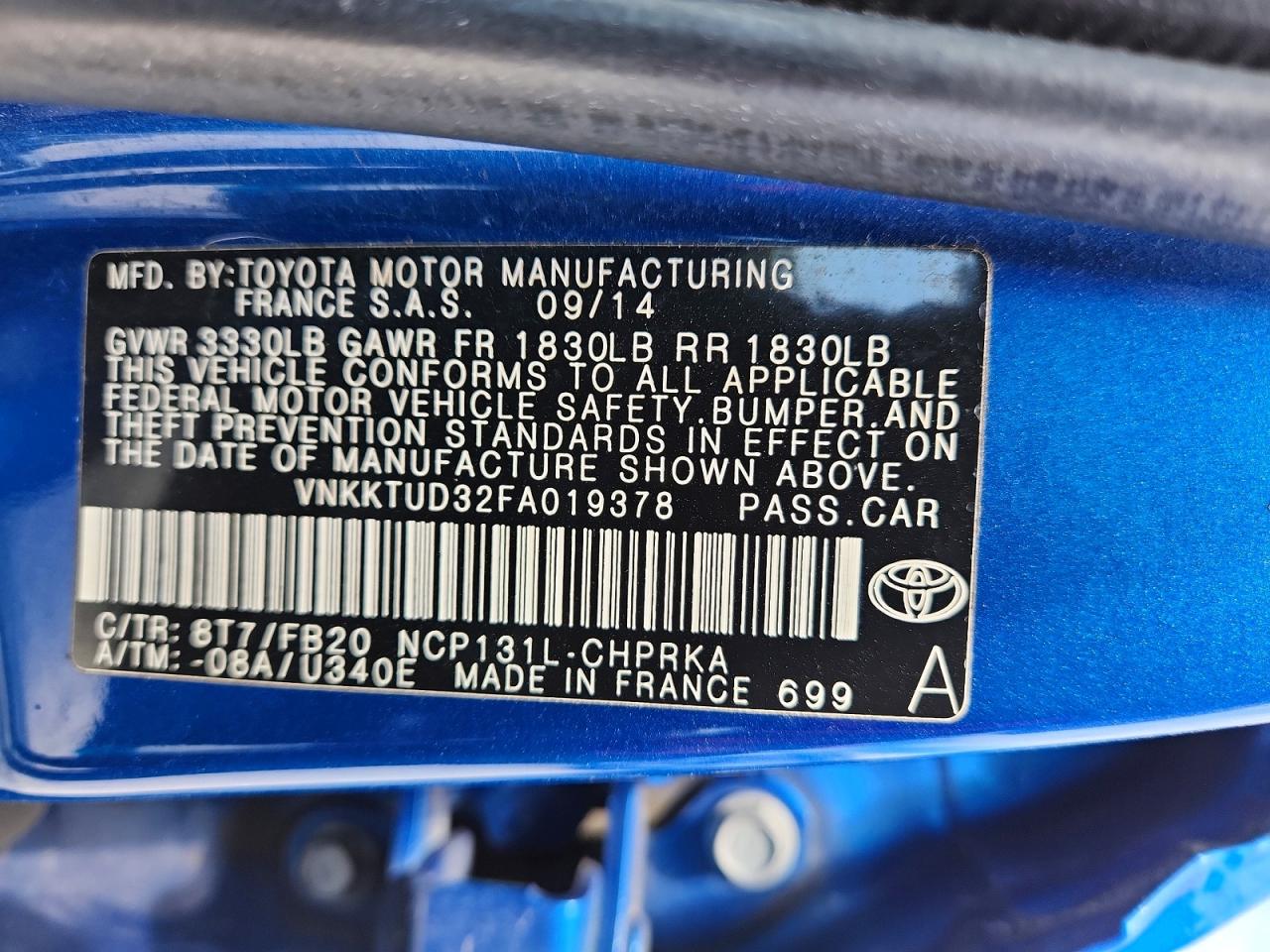 2015 TOYOTA YARIS 5-DOOR LE photo 34