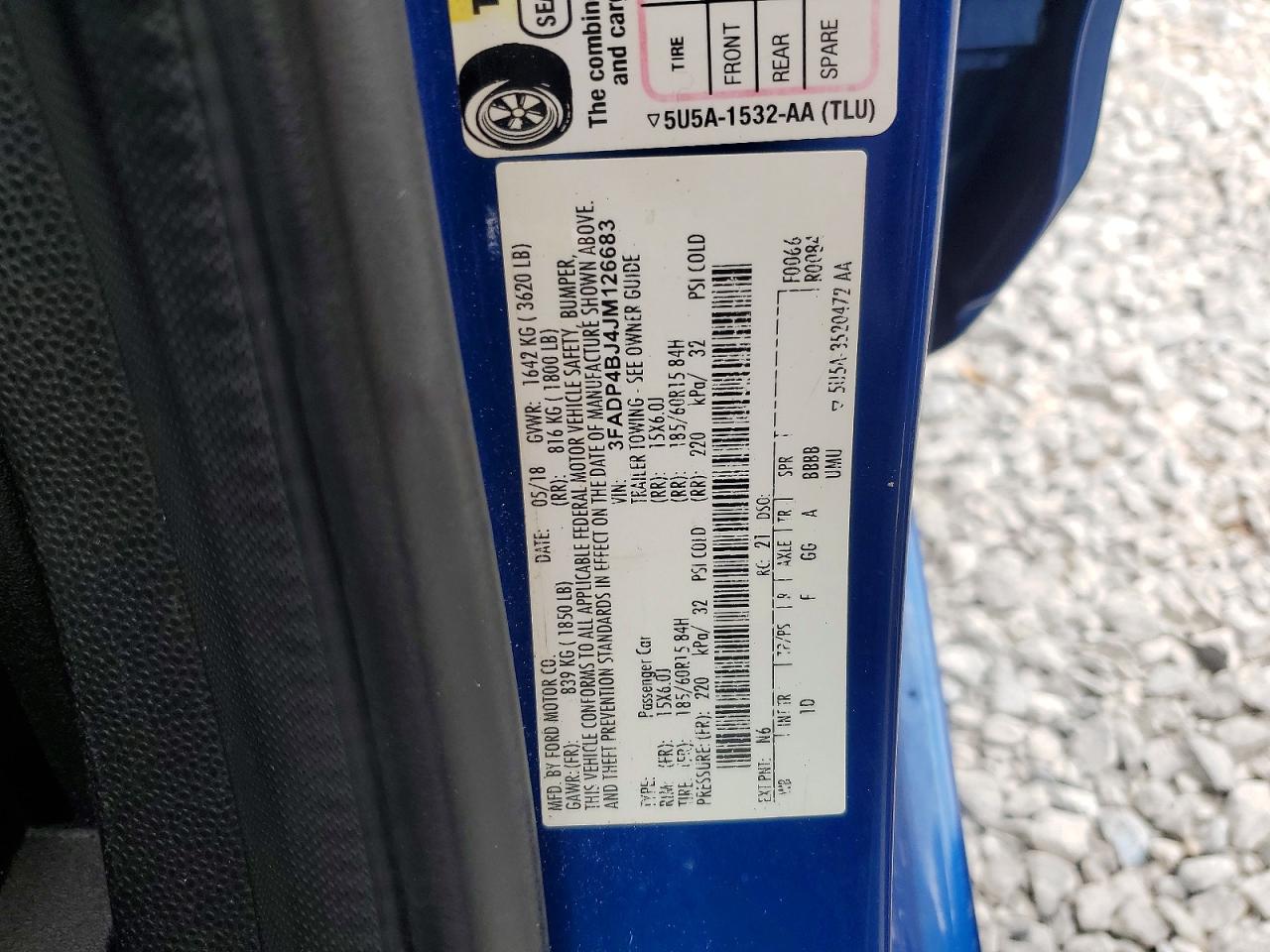 2018 FORD FIESTA SE photo 23