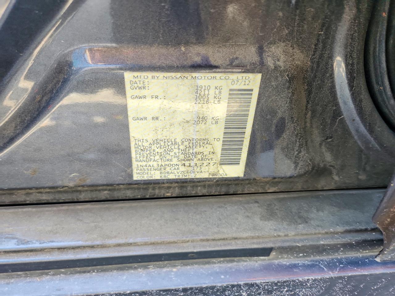 2013 NISSAN ALTIMA 2.5 photo 23