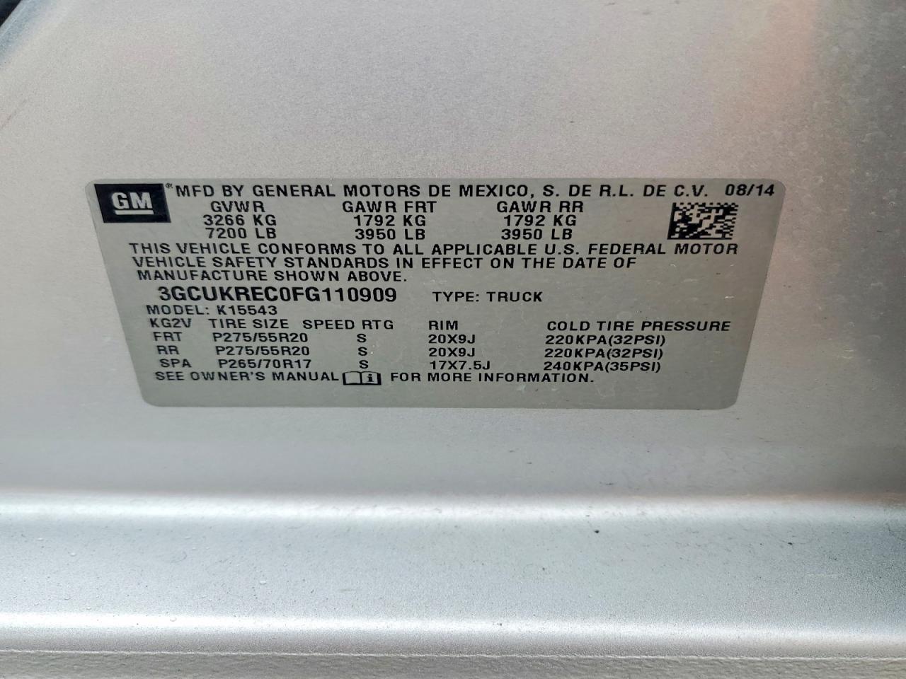 2015 CHEVROLET SILVERADO K1500 LT photo 23