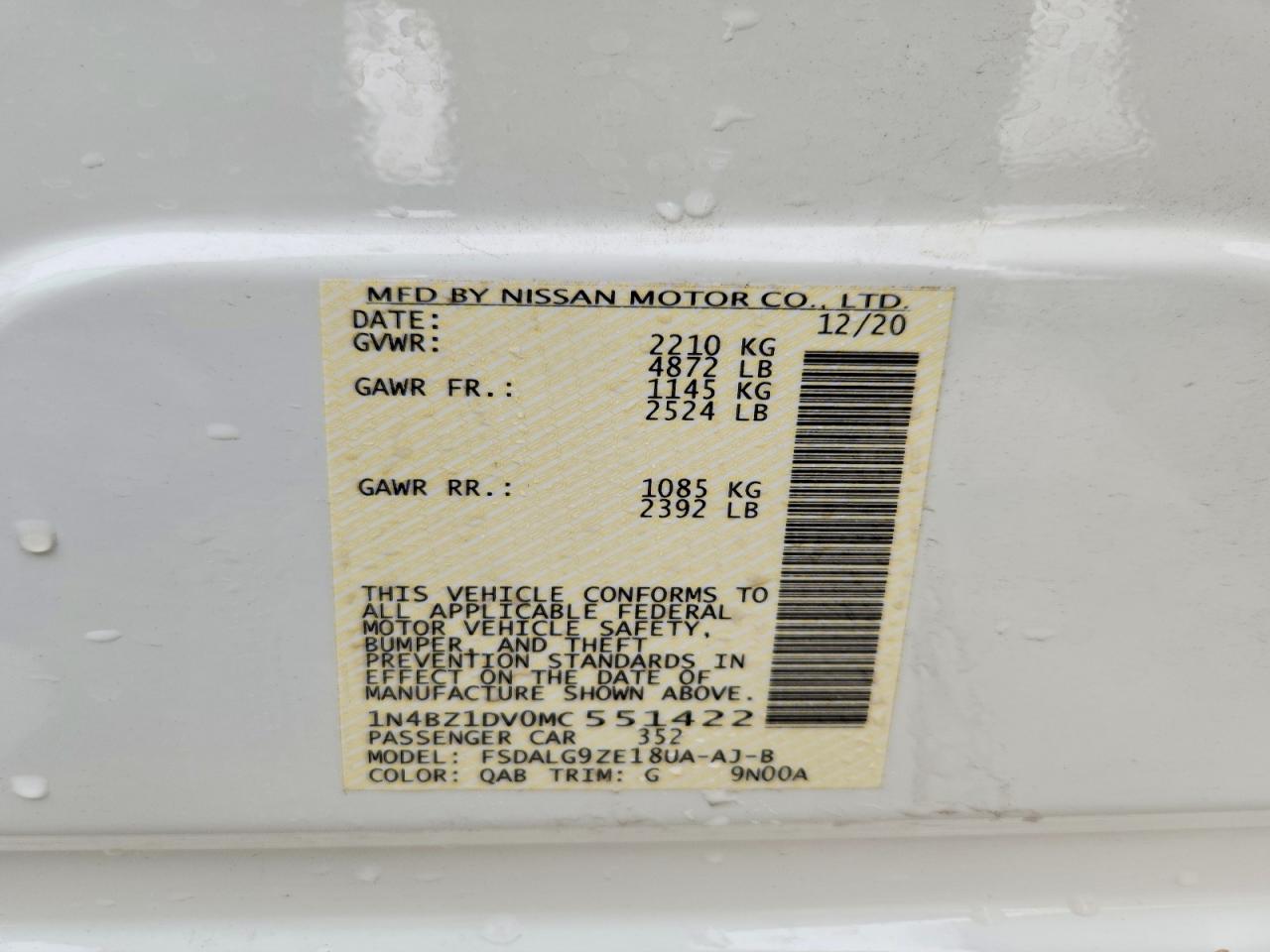 2021 NISSAN LEAF SL PLUS photo 13