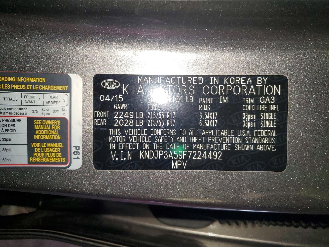 2015 KIA SOUL photo 13